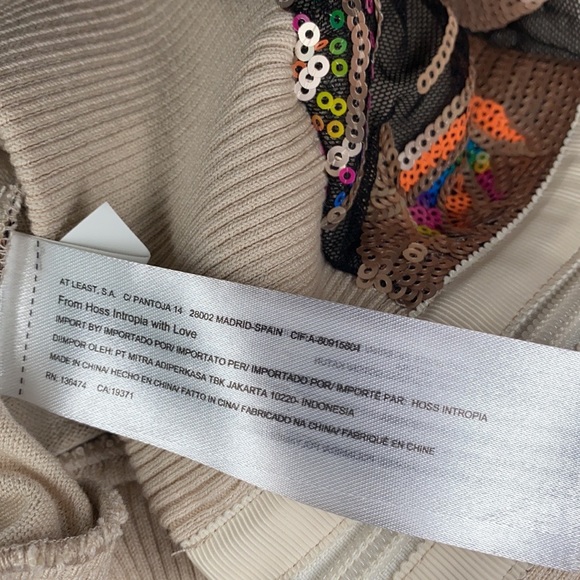 NWT Hoss Intropia #33 Sequin Zip Cardigan Small - Picture 8 of 8